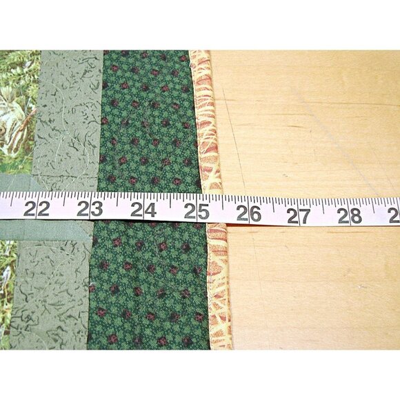 The Great Outdoors Small Quilt Hunting Dogs Fish Wildlife Farmhouse 20.5x25.5" - Picture 7 of 10